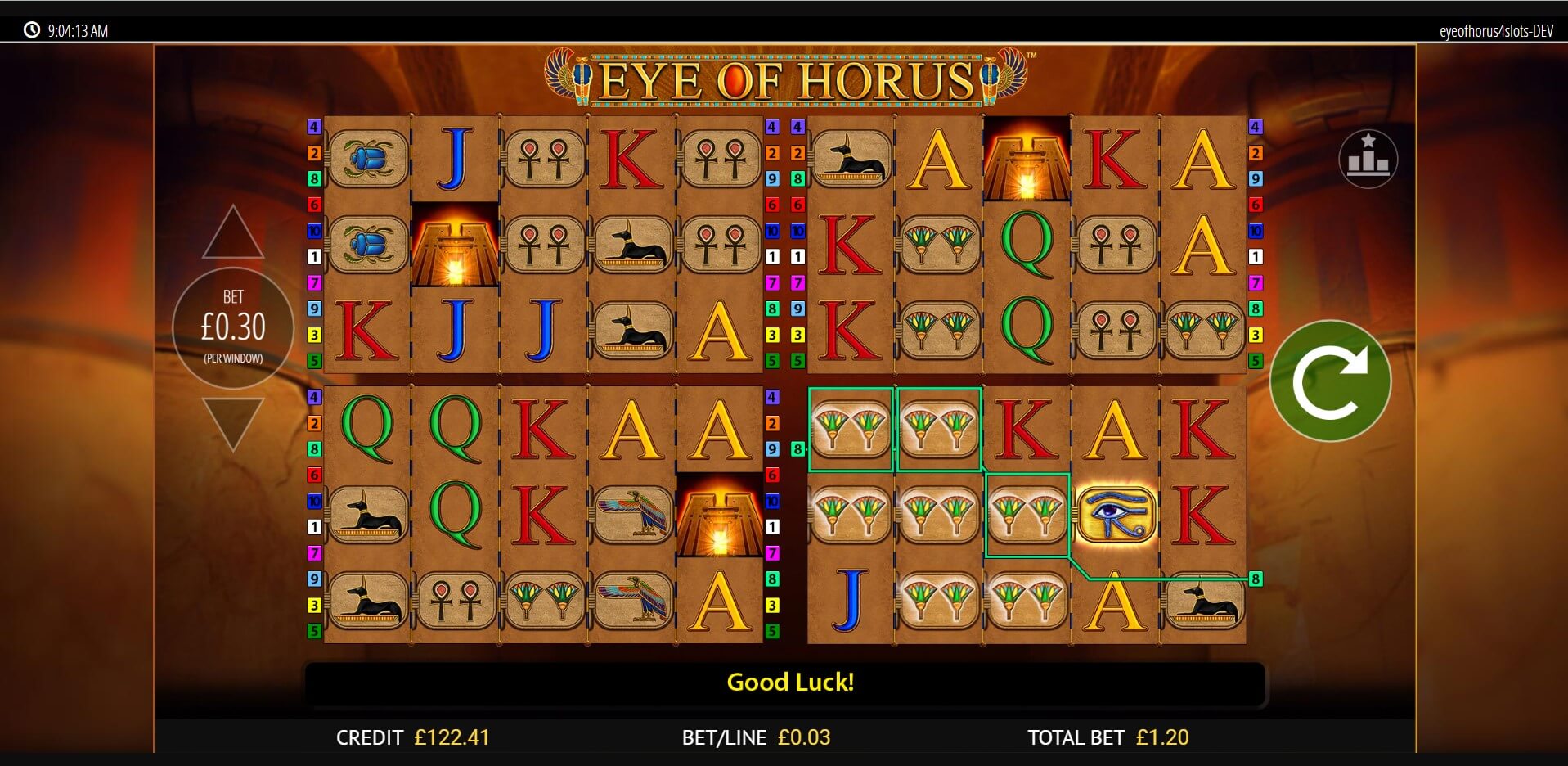 Eye Of Horus Slot Demo
